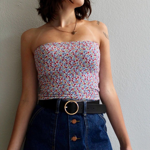 American Eagle Outfitters Tops - American Eagle Floral Print Tube Top